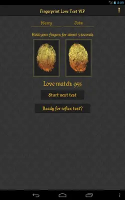 Fingerprint Love Test VIP android App screenshot 4